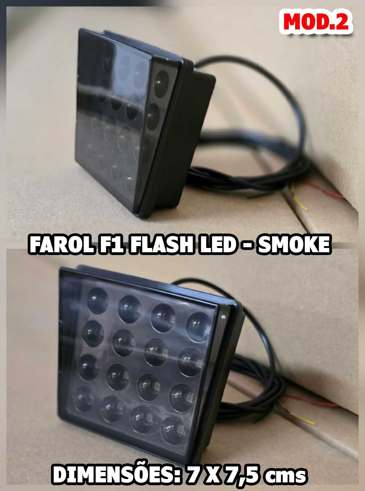 Farol Traseiro Look 3° STOP F1 Flash (LED) - Novo