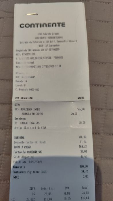 Aquecedor inter a gás galp