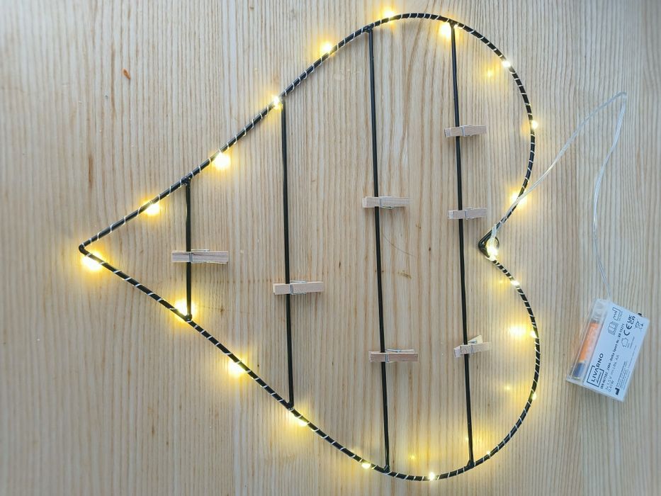 Serce świecące dekoracja świecąca na zdjęcia