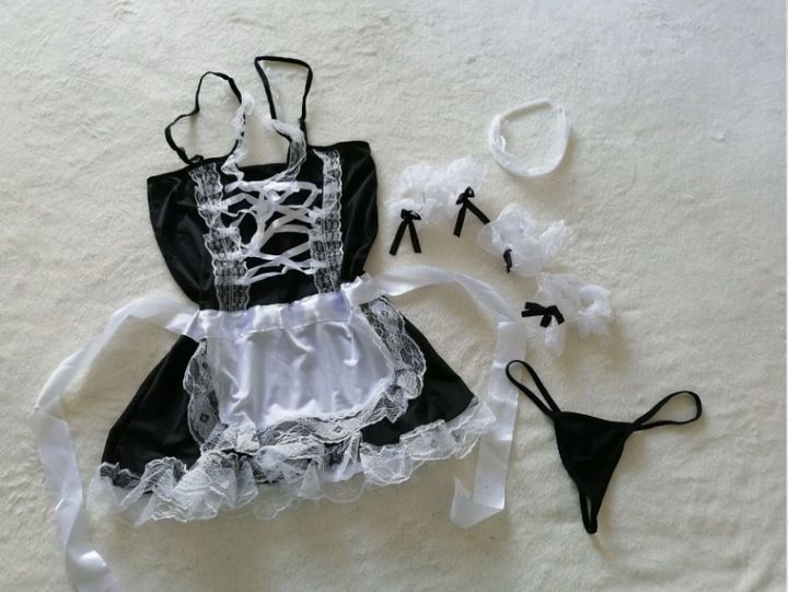 Komplet Damski Top Niegrzeczna Pokojówka Strój Xl
