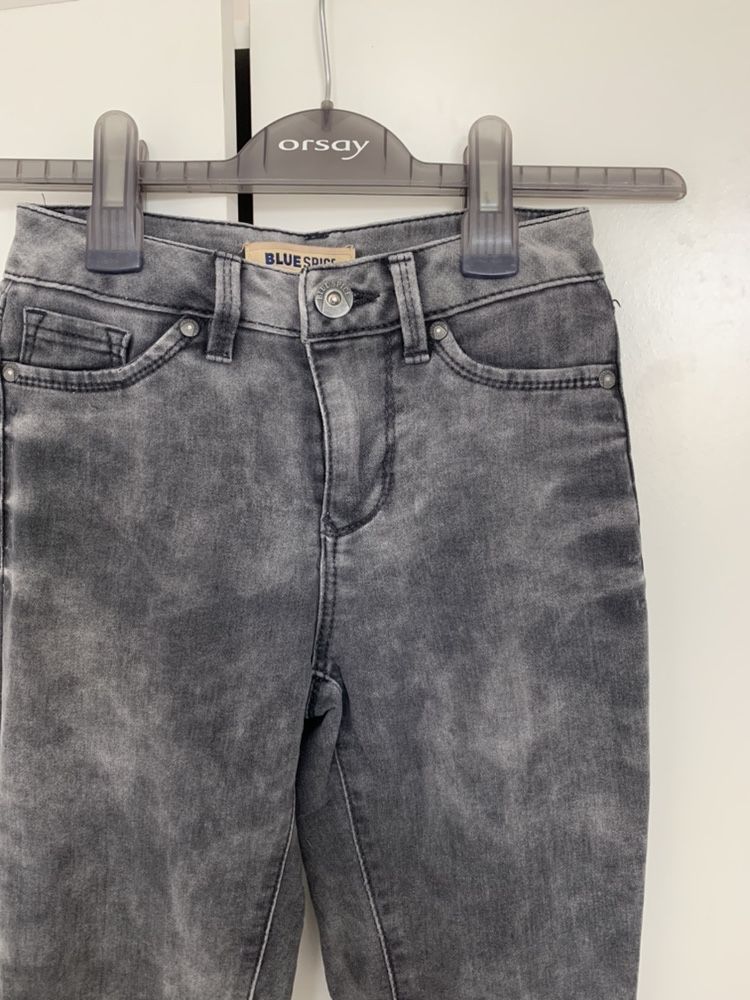 Jeansy jeans spodnie 34/XS szare tk maxx