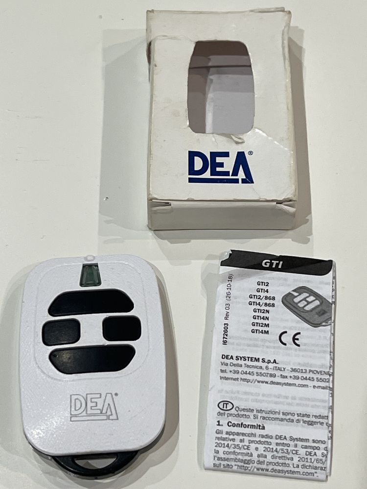 PILOT bramy garazowej DEA GT 4 - KANAŁOWY