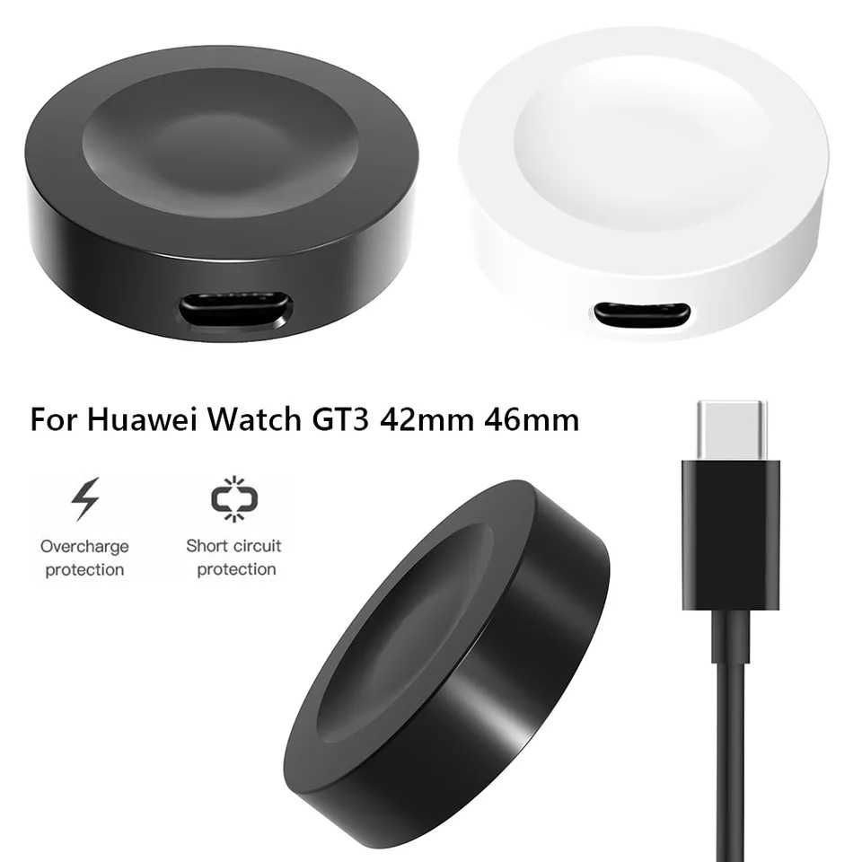 Carregador usb com cabo para relógio huawei gt3 42mm 46mm relógio