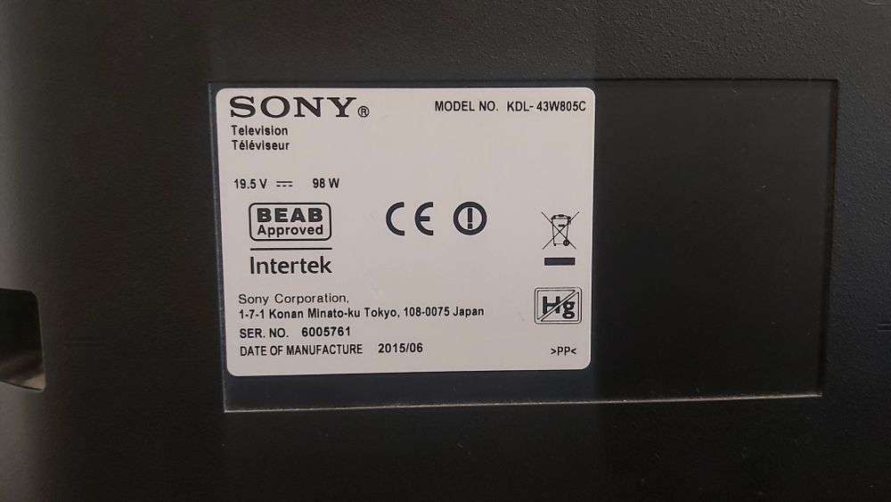 Telewizor Sony kdl-43w805c
