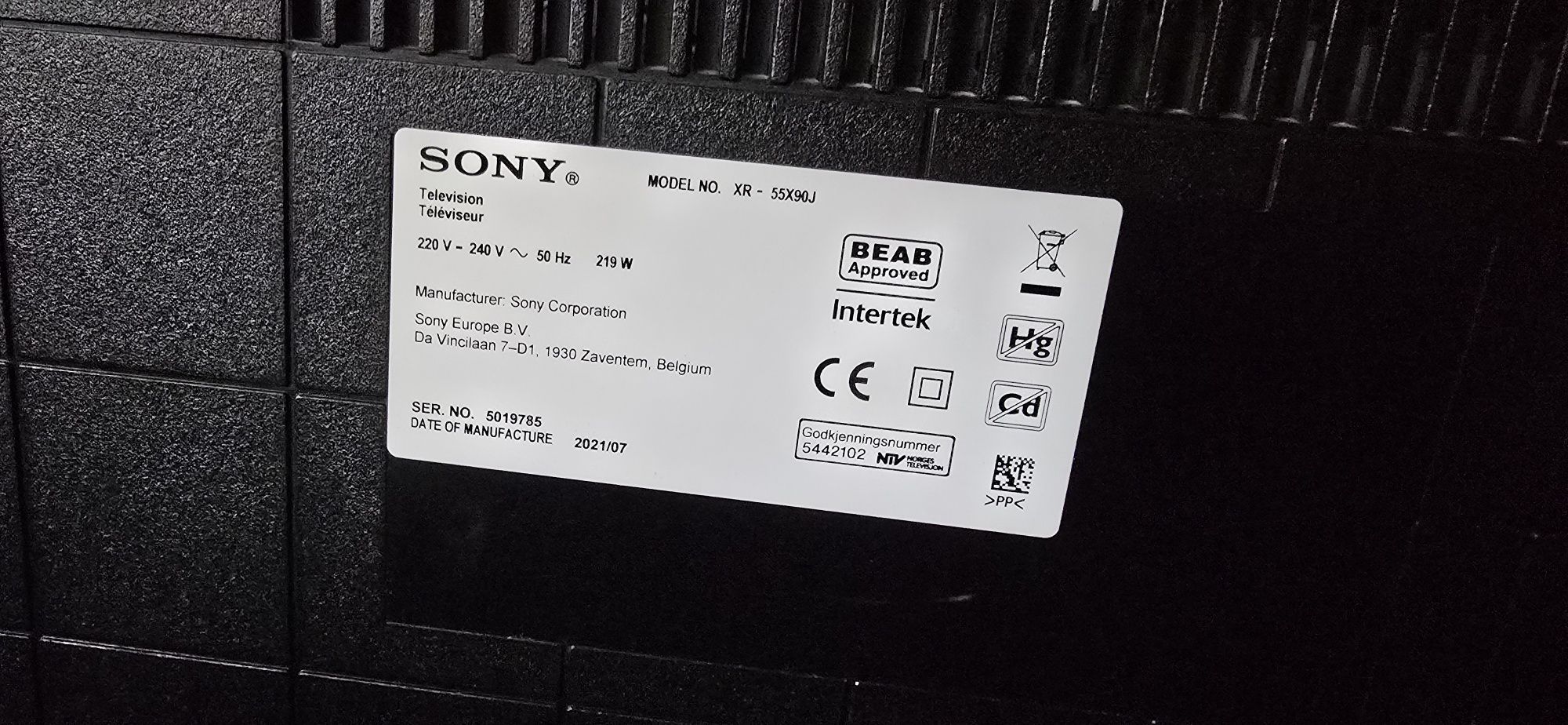 Telewizor Sony XR55X90J 120HZ POD KONSOLE PS5