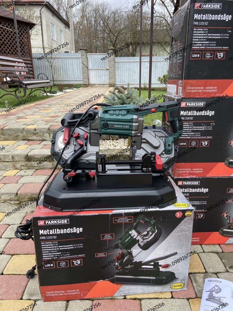 Стрічкова пила, ленточная, для різання металу PARKSIDE НІМЕЧЧИНА