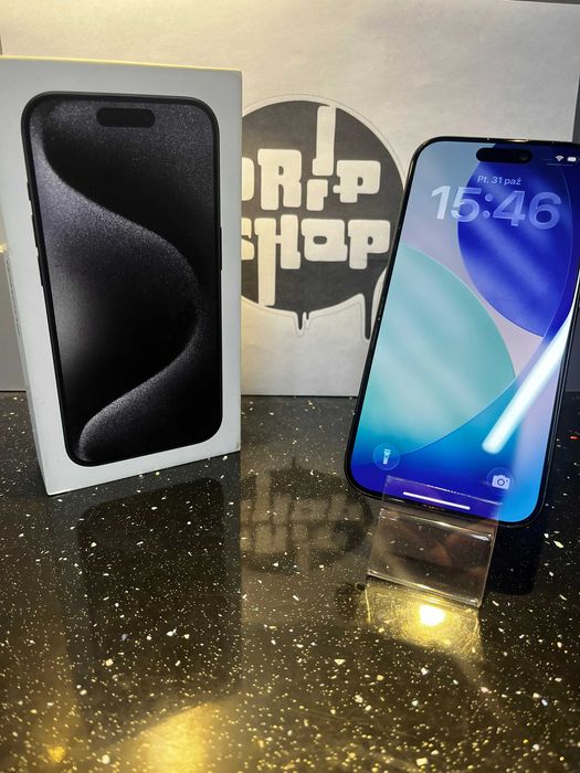 Iphone 15 Pro Czarny 128GB Bateria:87%/Gwarancja/SklepGSM/Lach
