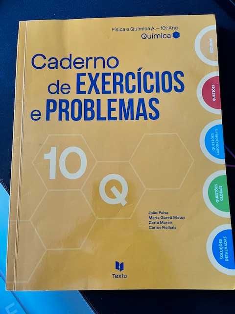 Cadernos de exercícios 10º e 11º ano