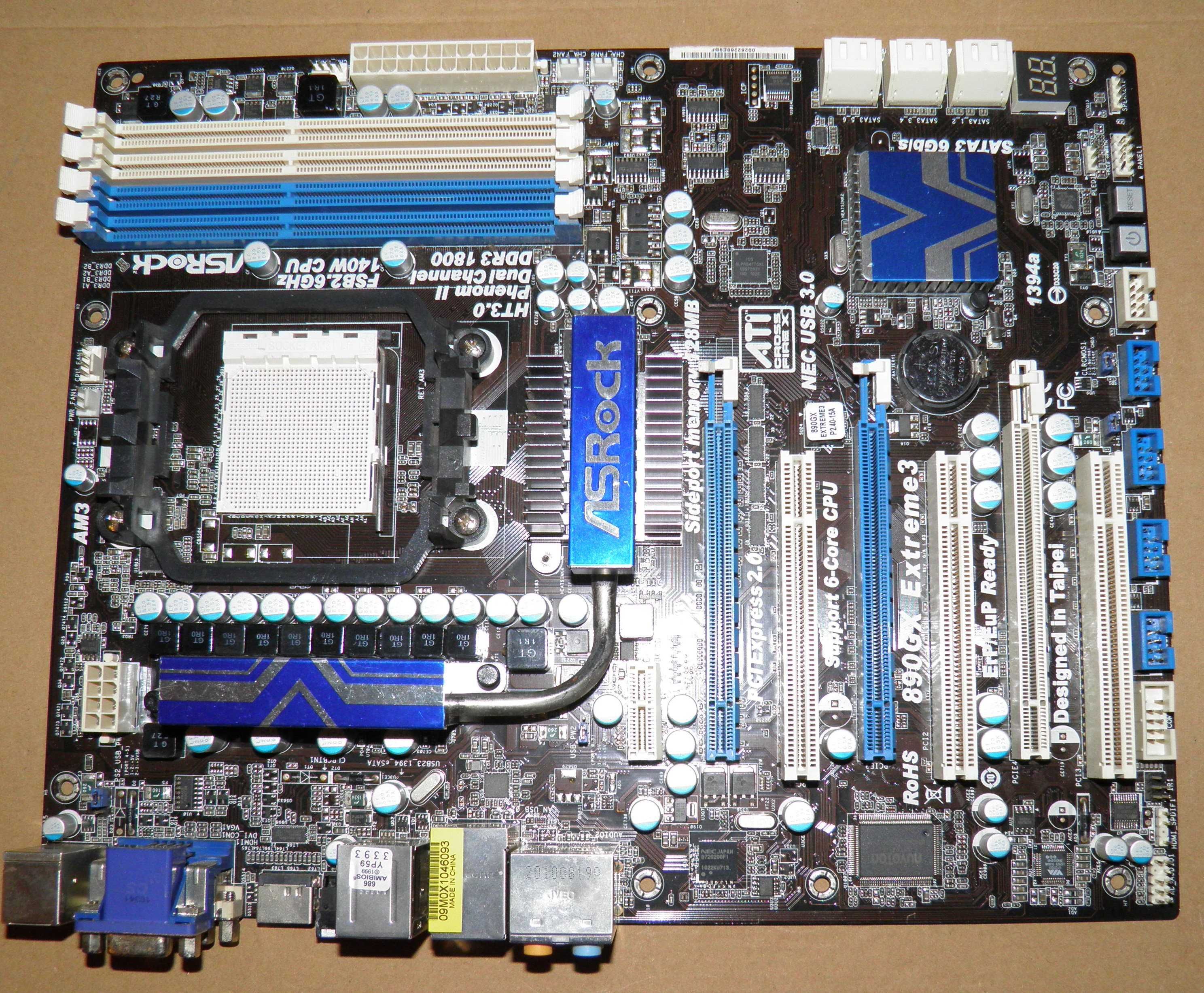 Socket AM3 Asrock 890GX Extreme 3