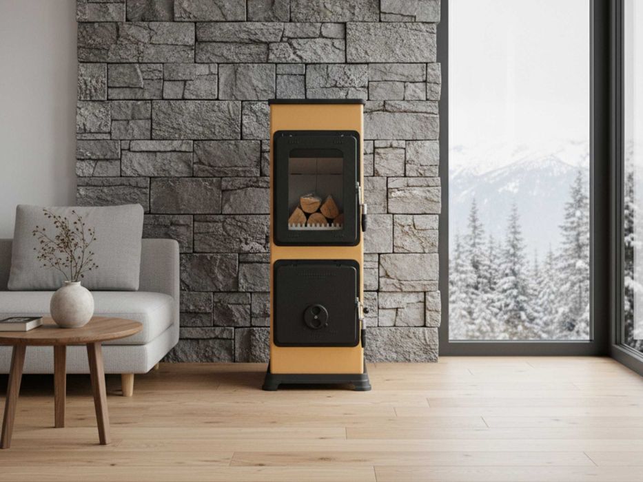 Piec piecyk koza kominek na drewno Thorma Bozen B 5kW ECODESIGN A+