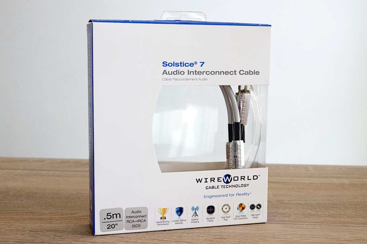 Міжблочний посріблений кабель Wireworld Solstice 7 RCA, 0.5m, оригінал