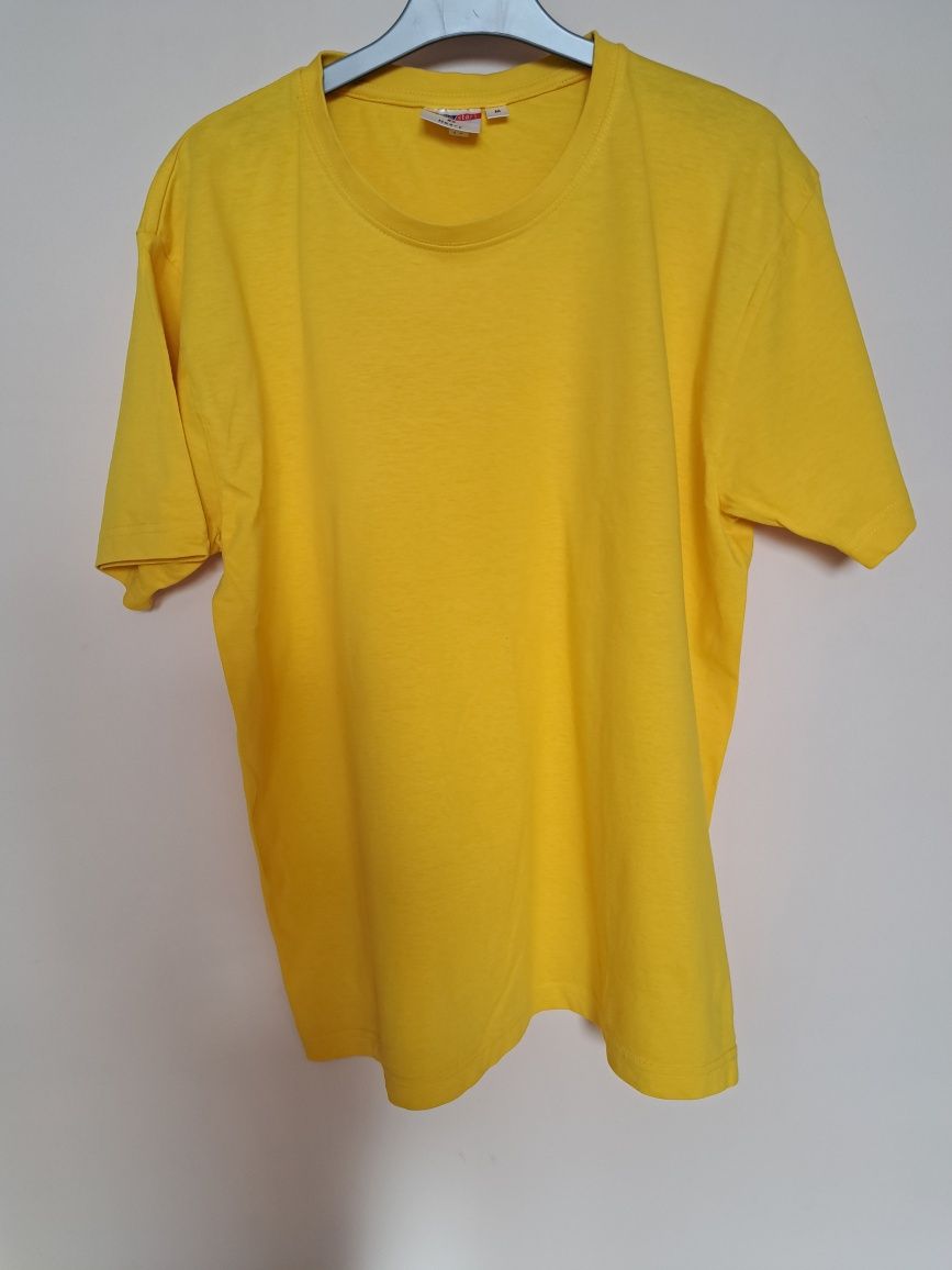 Koszulka tshirt żółta bawełna r. M - nowa