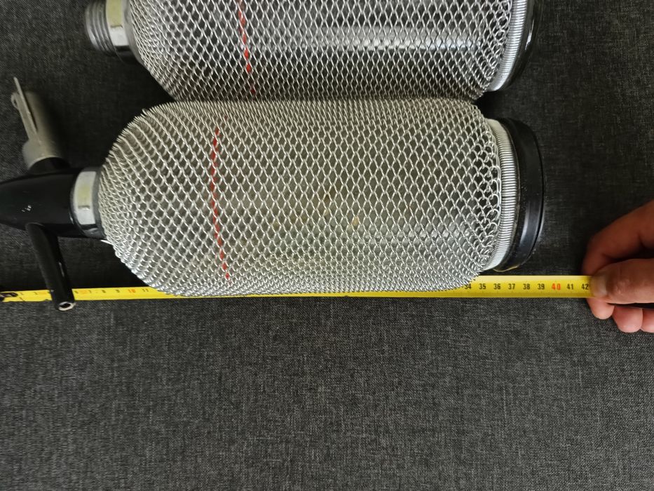 Syfony PRL szklane w siatce drucianej