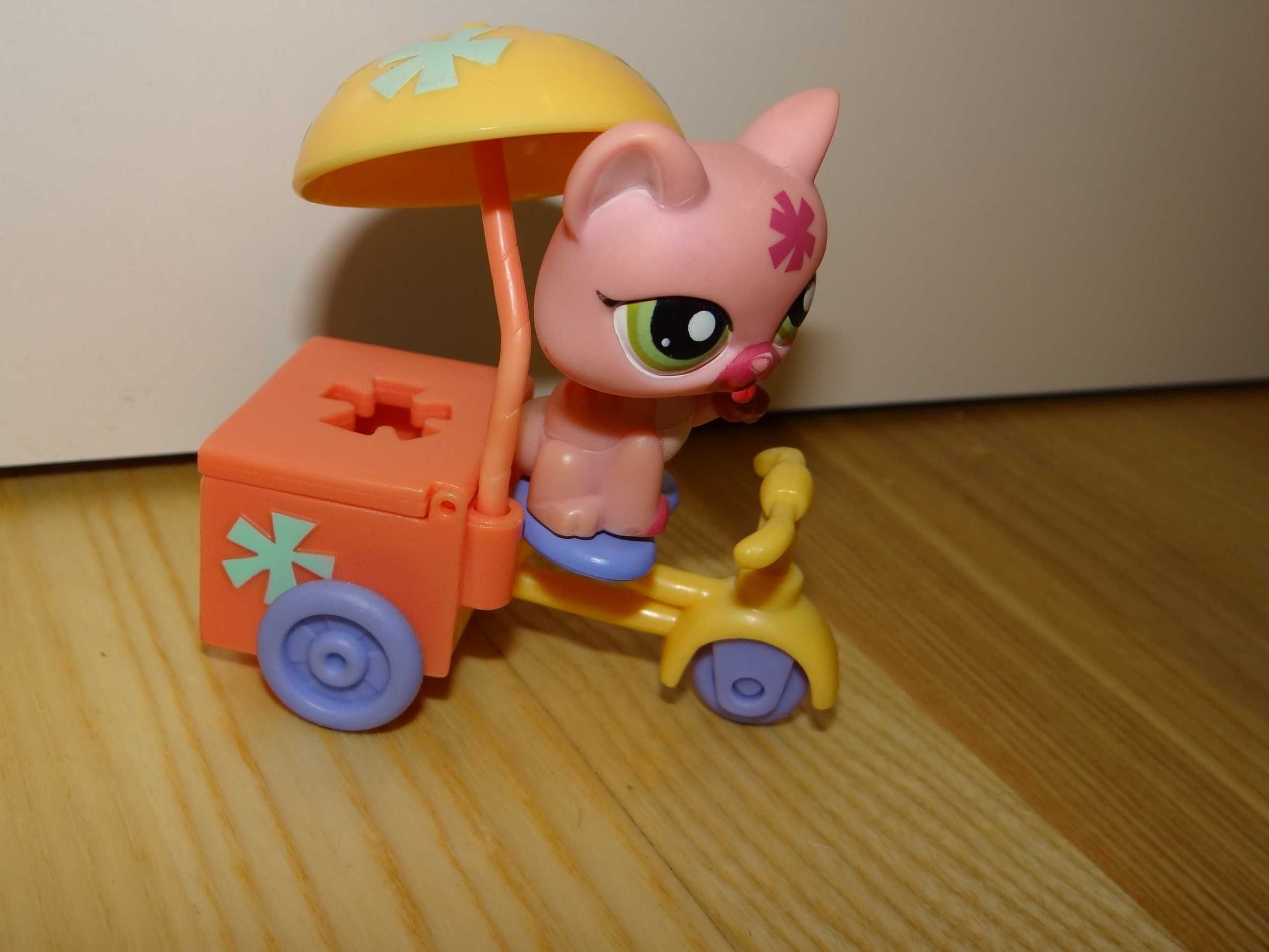 LPS Littlest Pet Shop seria Pets on the Go * Kot z Lodziarnią _ UnikaT