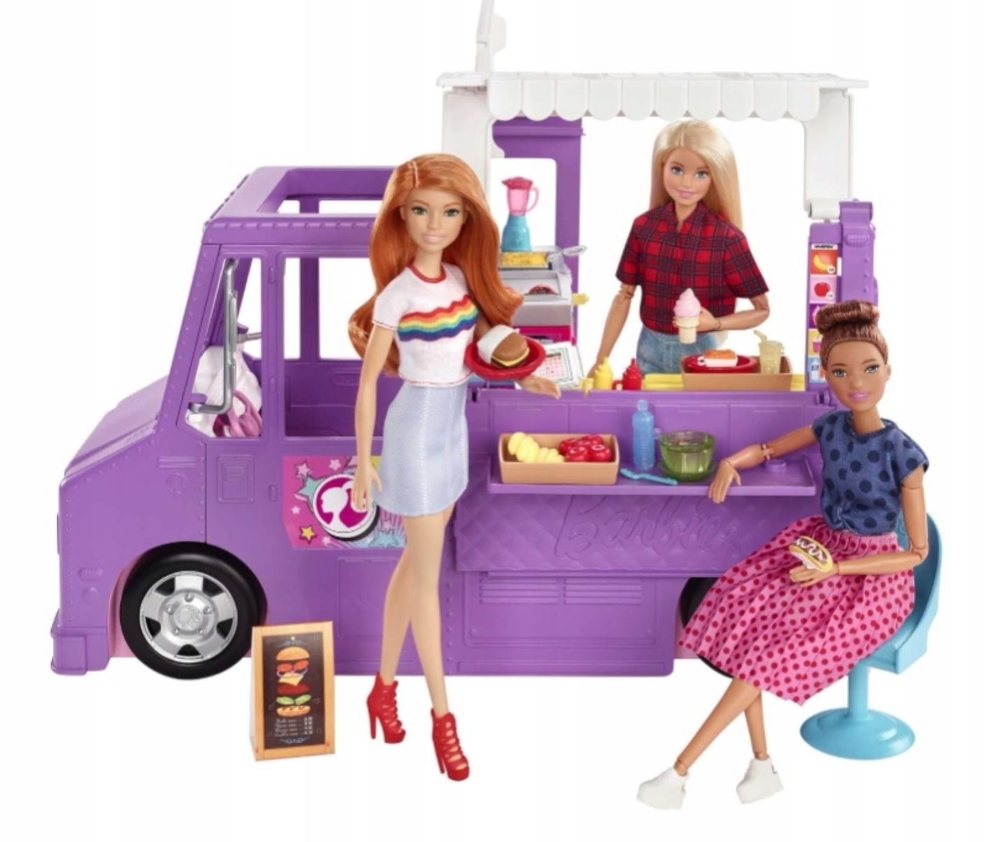 Barbie Samochód Foodtruck dla lalki GMW07