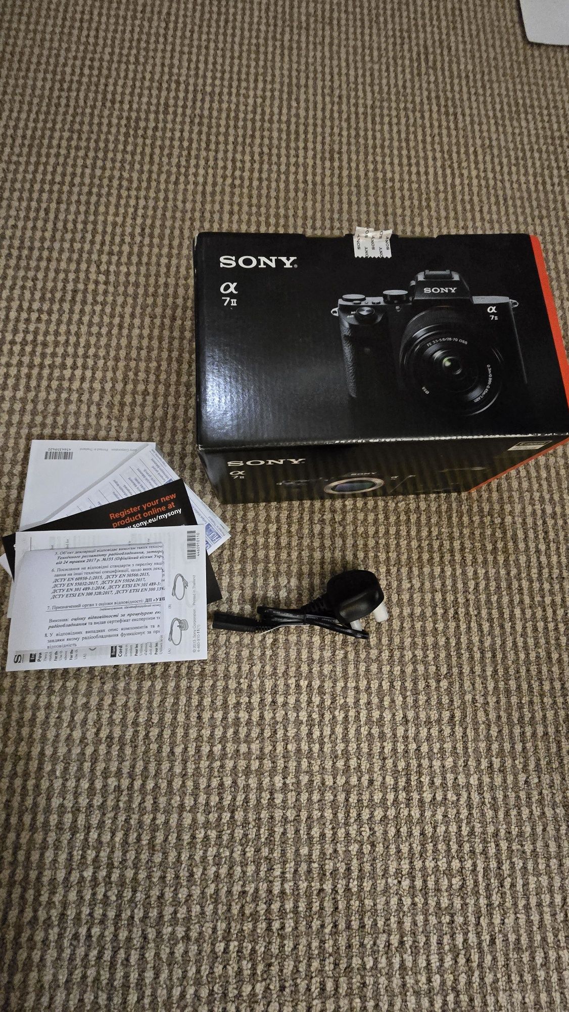 Sony a7 ii повнокадрова камера
