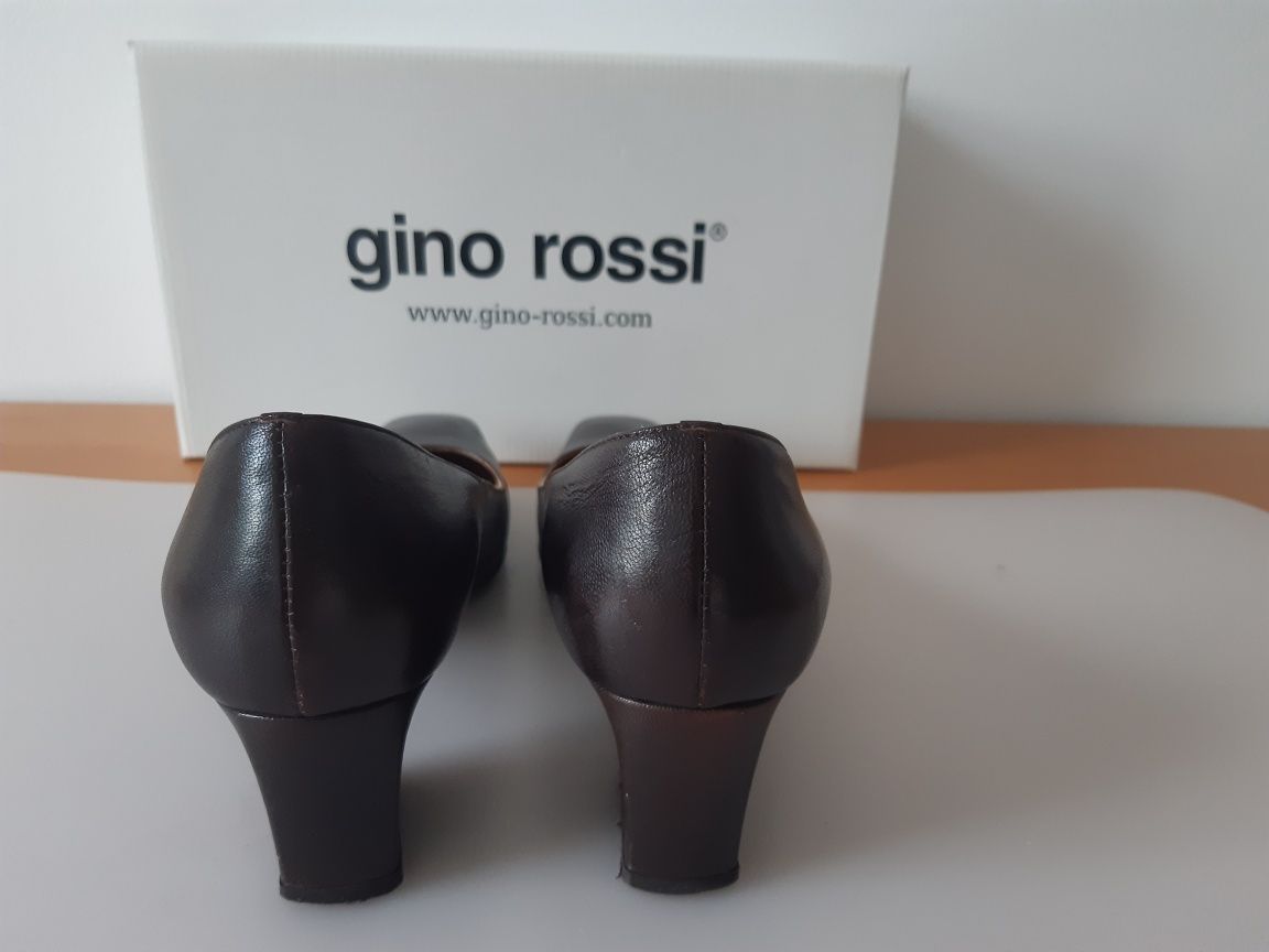 Buty damskie skórzane GINO ROSSI. Rozmiar 39,5 .OKAZJA