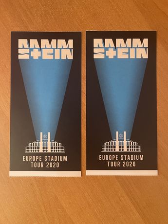 2 квитки на концерт Rammstein в Варшаві 16.07.2022
