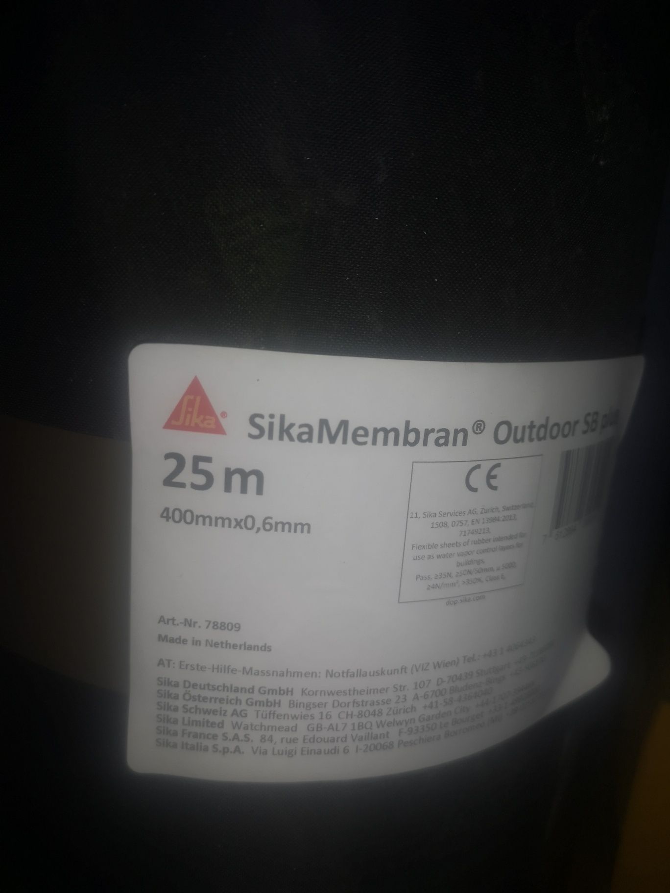 Folia epdm Membrana okna sika