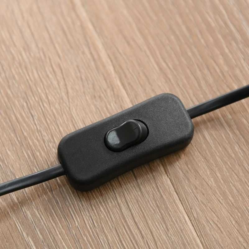 Candeeiro de mesa em vime, bege e preto