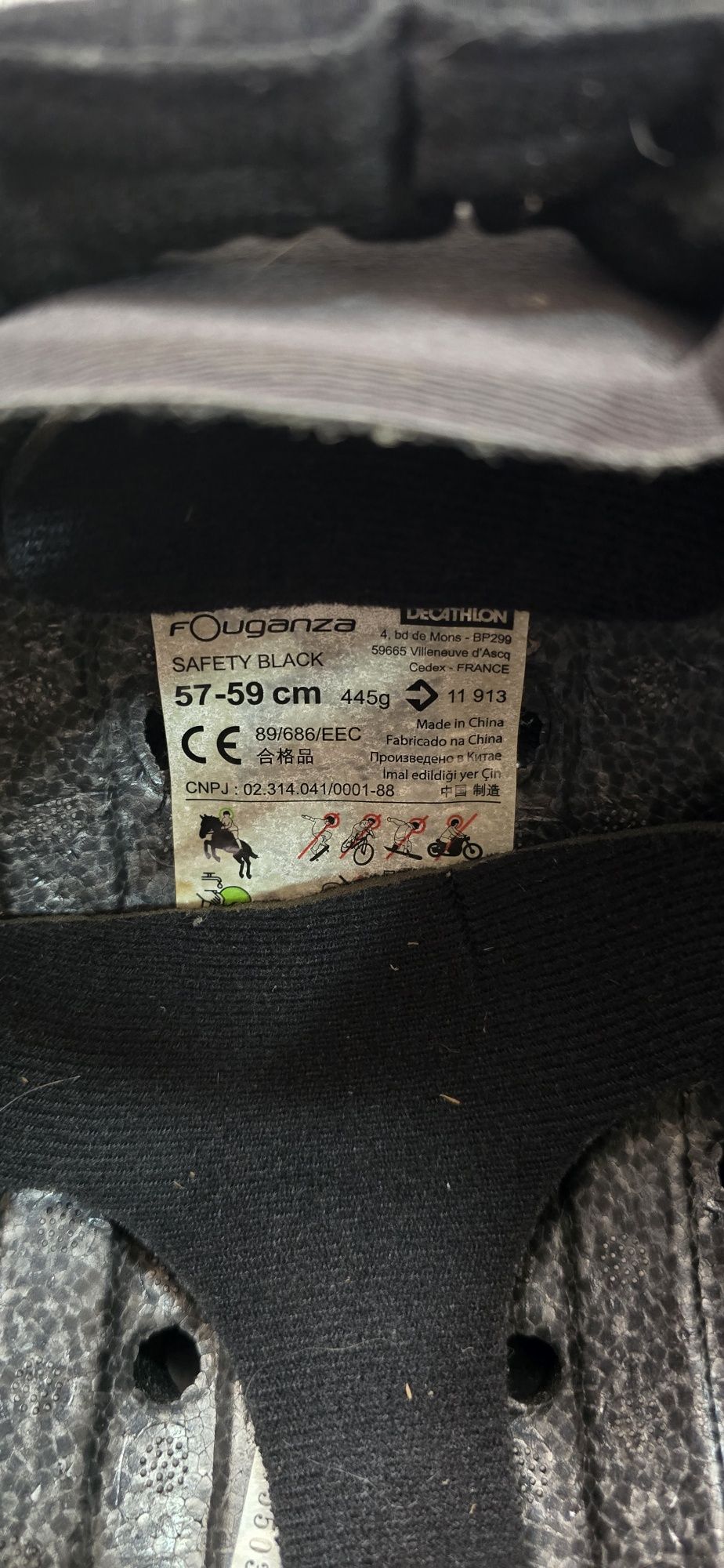 Toque de Equitação FOUGANZA. Adulto e Criança,