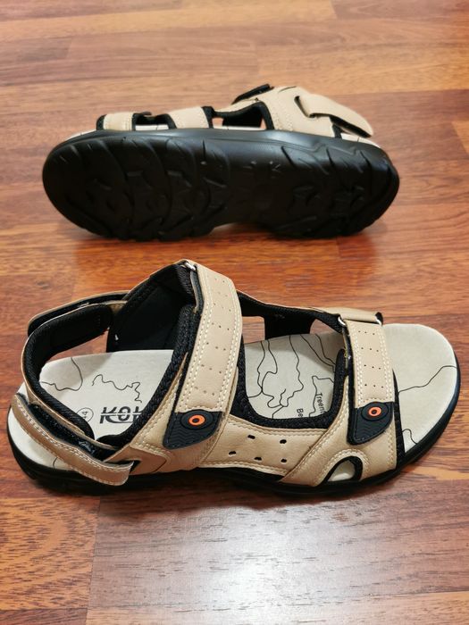 Sandały Męskie 2 W 1 z Odpinanym Paskiem z Tyłu Lekkie Wygodne Comfort
