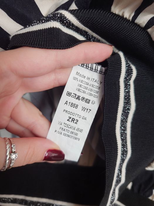 Bluzka w zebrę New Collection Made in Italy 38/40