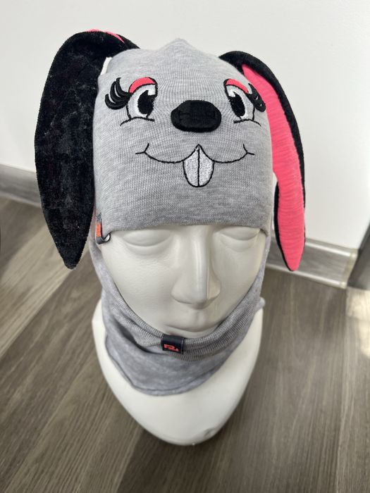 Komplet czapka + komin wiosenna jesienna