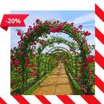 NOWOCZESNA PERGOLA Ogrodowa łuk na kwiaty róże metal 240CM *WYPRZEDAŻ*
