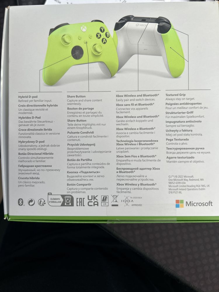Comando xbox ELETRIC VOLT fluorescente