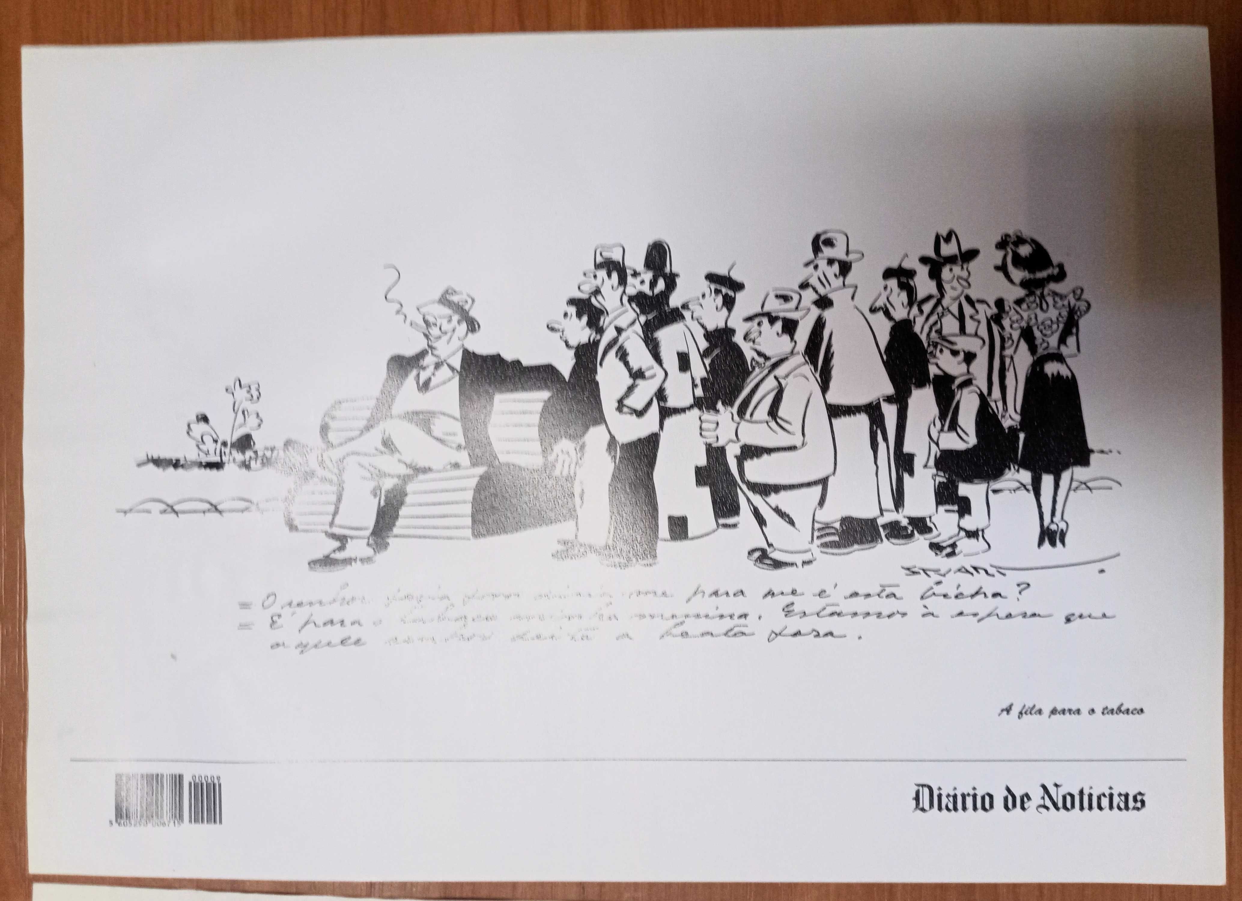 STUART INÉDITO DN 1990 fac-similes de desenhos de Stuart de Carvalhais