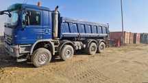 Mercedes 4144,8x6 trzy stronna wywrotka ,hydroburta