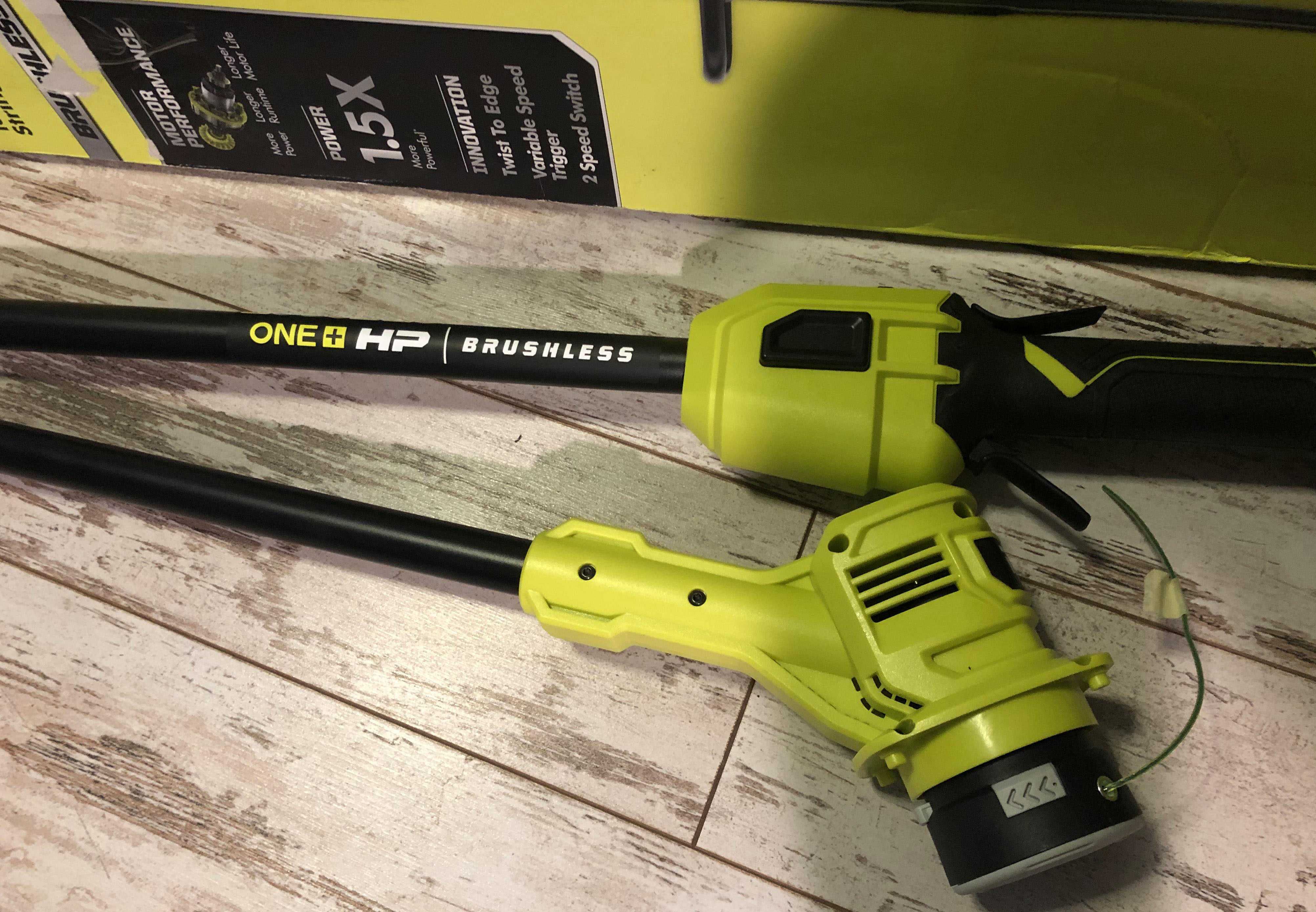 Безщітковий тример кромкоріз коса Ryobi One+ HP P20120 18В 33 см США