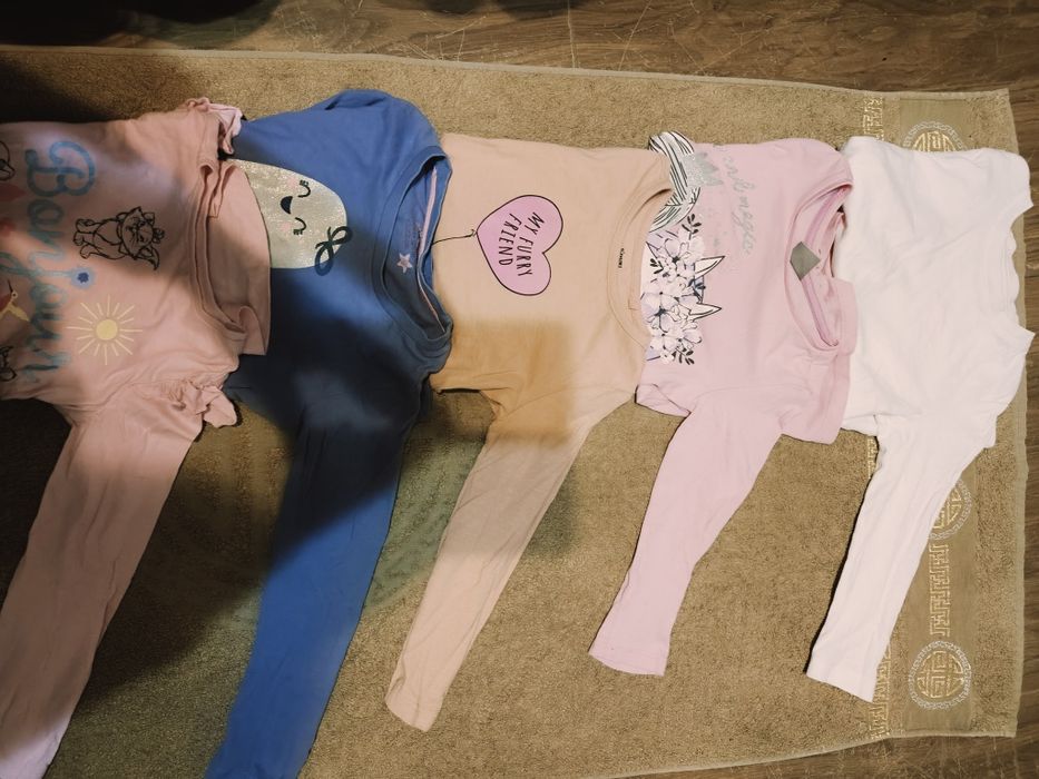 Koszulki dł i krótki rękaw dziewczęce