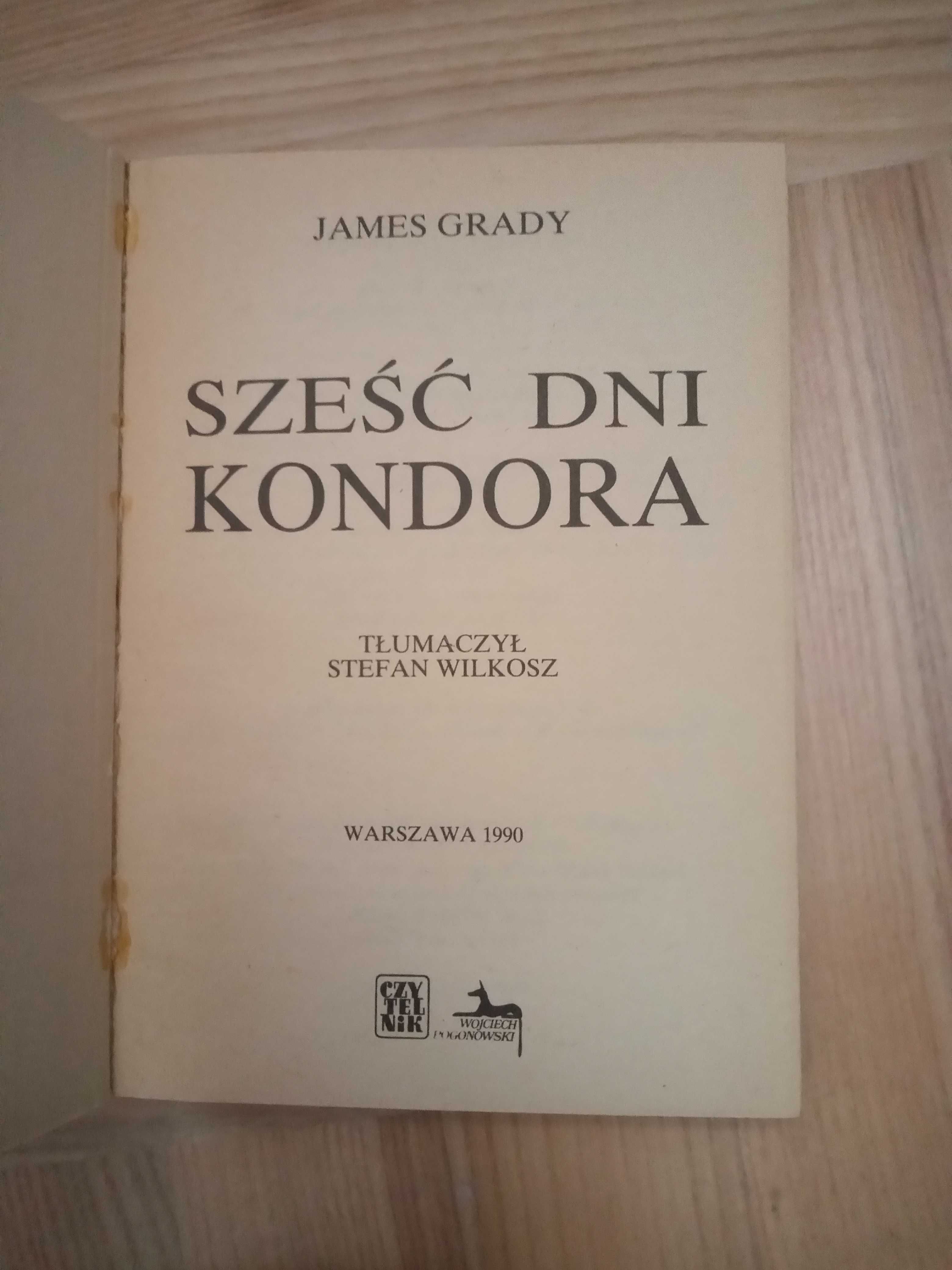 Książka sześć dni kondora James grady