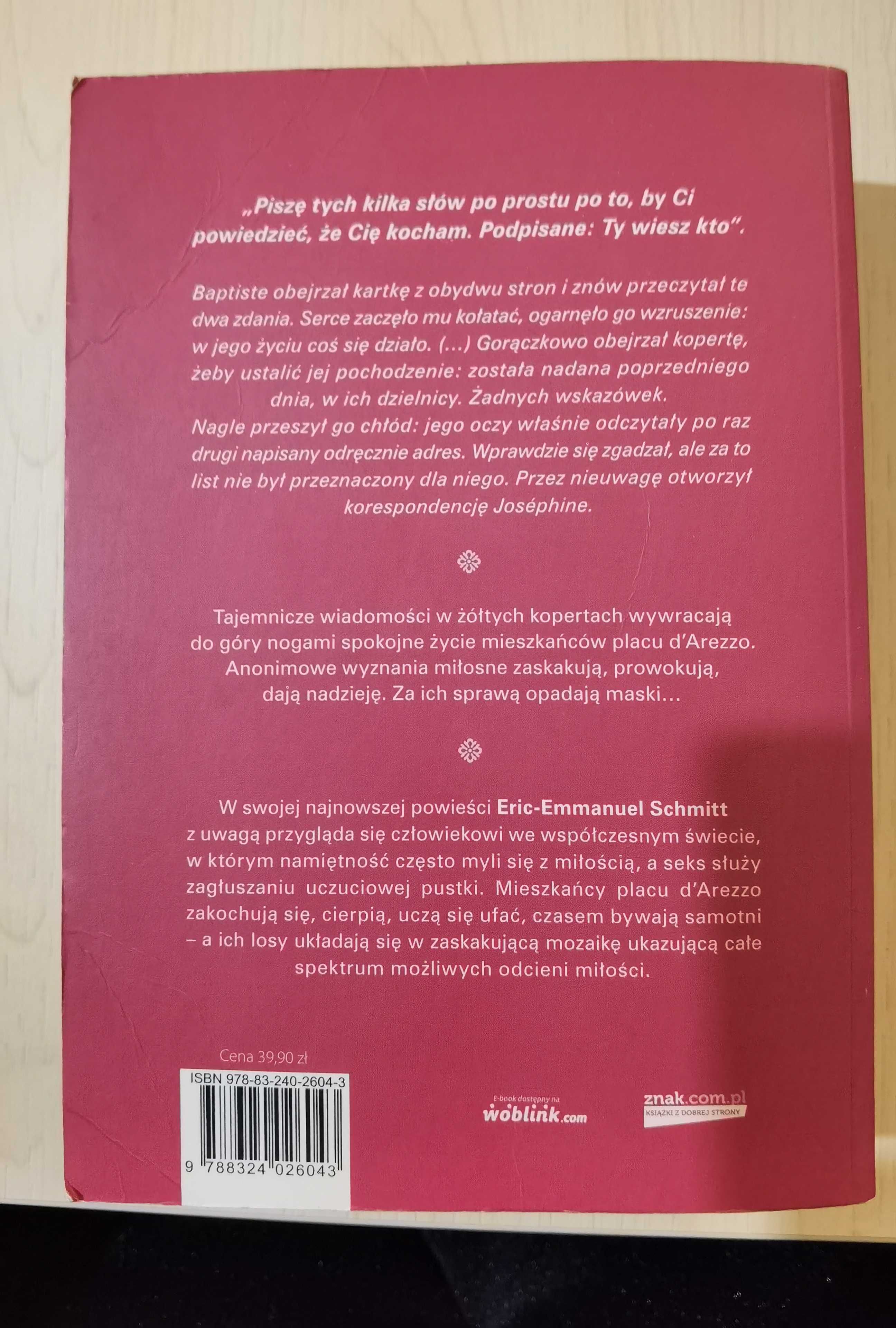 Papugi z placu d’Arezzo Éric-Emmanuel Schmitt