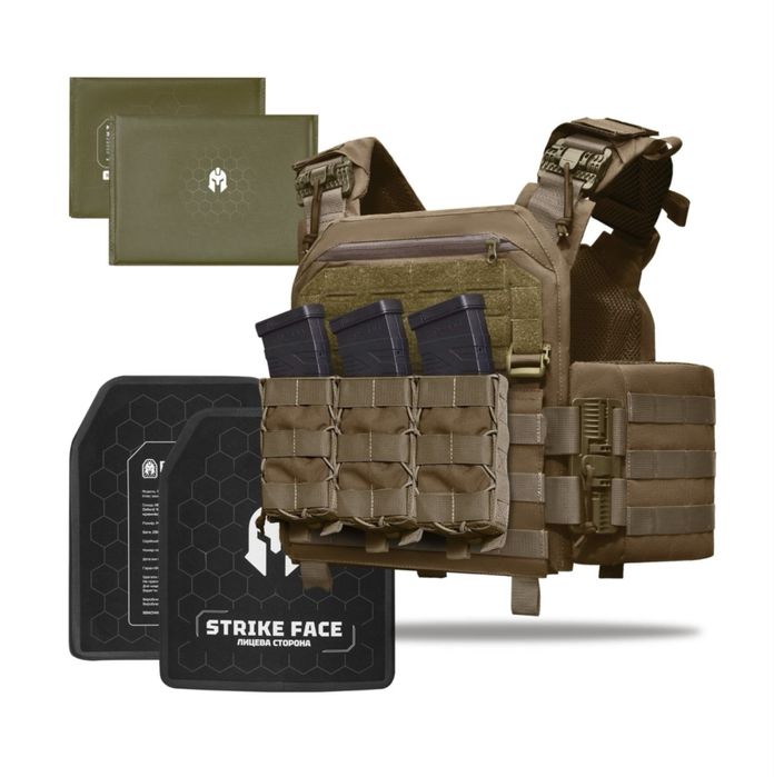 Бронежилет 6клас ДСТУ плитоноска, керамічні плити, балістика, підсумки