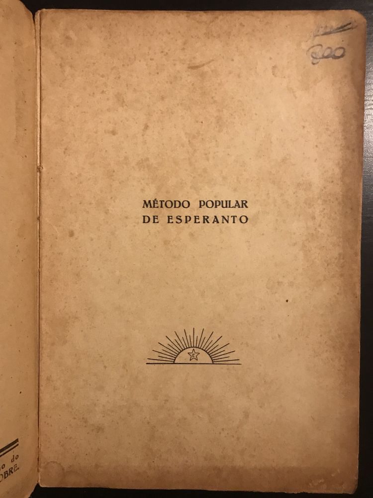 Esperanto de Álvaro Pontes 1936  (raro)