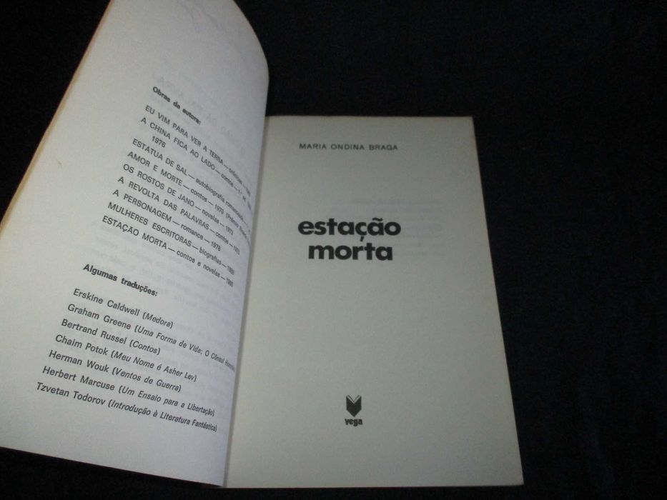 Livro Estação morta Maria Ondina Braga