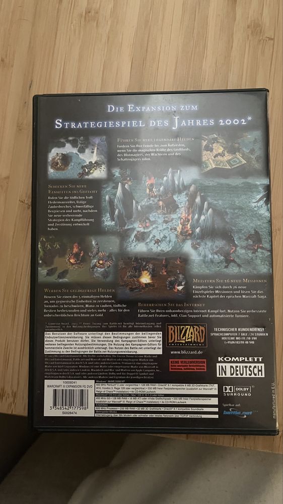 Warcraft 3 The Frozen Throne expansion set
