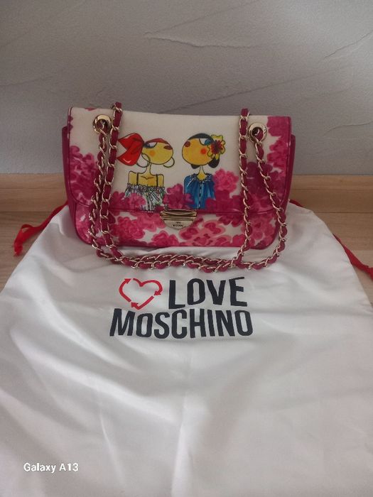 Love moschino oryginalna torebka z motywem
