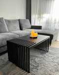 Stolik kawowy LOFT metalowy duży stolik 80x80x47 meble metalowe LOFT