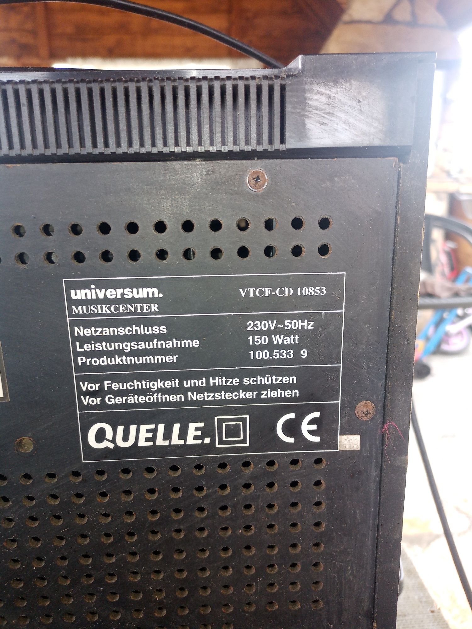Wieża radio universum vtcf cd 10853