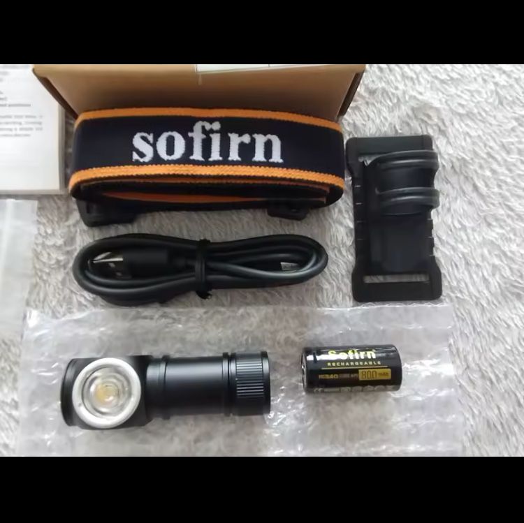 Налобний ліхтарик Sofirn hs10 з акумулятором в комплекті