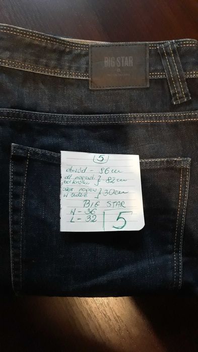 Sprzedam spodnie big star 7 par do wyboru
