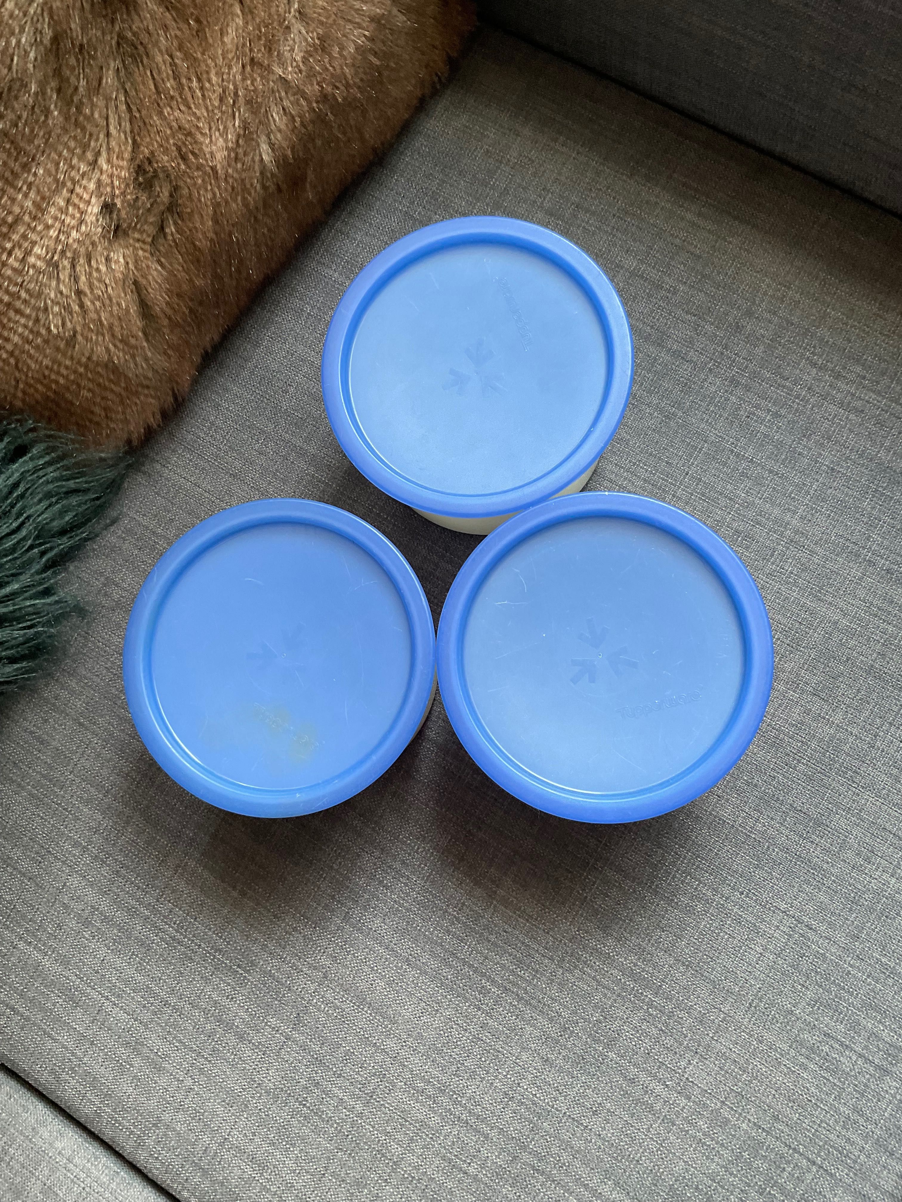 Conjunto de três Tupperware