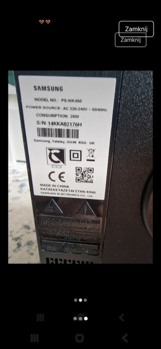 Soundbar i subwoofer Samsung