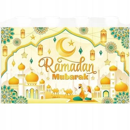 Baner Plakat Tło na Ramadan Mubarak Tło Fotograficzne 185x110cm
