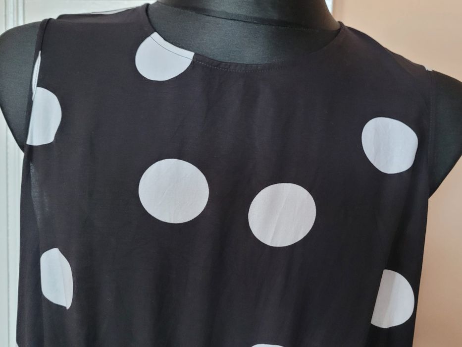 Sukienka czarna w białe grochy Papaya, rozm. 20