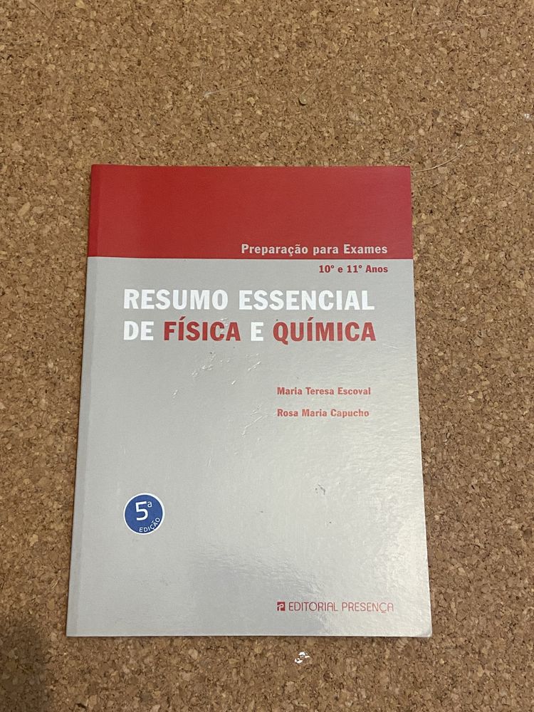 Resumo essencial de Fisica e Química